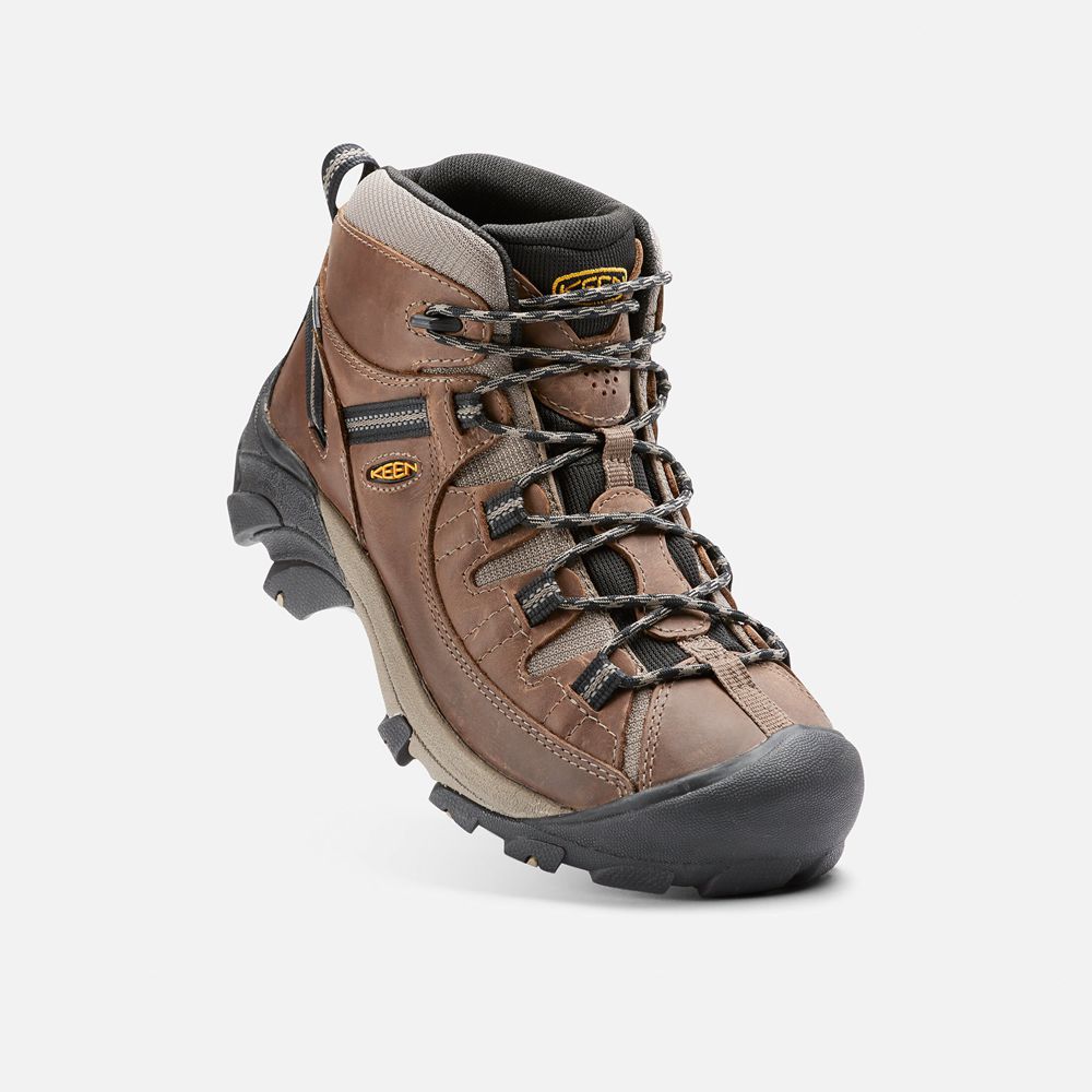 Cizme Keen Romania Barbati Maro/Negrii Targhee Ii Waterproof Mid 0426-OBGPM